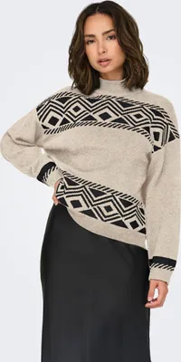 Produktbild von Strickpullover Rundhals langarm tiefe Schultern | L