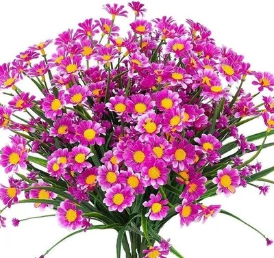 Produktbild von Famanu Kunstblumen Set mit 4 künstlichen Gänseblümchen - Grün