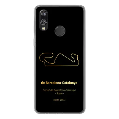 Produktbild von MuchoWow® Handyhülle Schutzhülle Hülle für Huawei P20 Lite (2020) F1 - Rennstrecke - Barcelona Silikon Softcase Handy Hülle - Kartenhalter