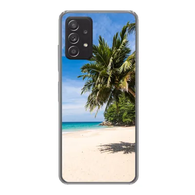 Produktbild von MuchoWow® Handyhülle Schutzhülle Hülle für Samsung galaxy a73 Strand - Tropen - Meer Silikon Softcase Handy Hülle - Handyhülle