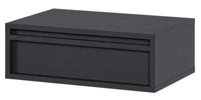 Produktbild von Selsey Evo - Nachttisch hängend mit Schublade, Schwarz, 50 cm