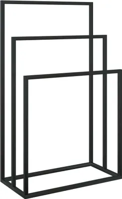 Immagine prodotto di vidaXL Portasciugamani nero 48x24x79 cm in ferro
