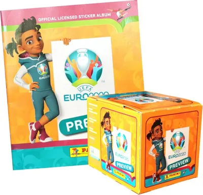 Produktbild von Panini - EURO 2020 Preview - INTERNATIONALE AUSGABE - Sammelsticker - 1 Display (60 Tüten) + 1 Album