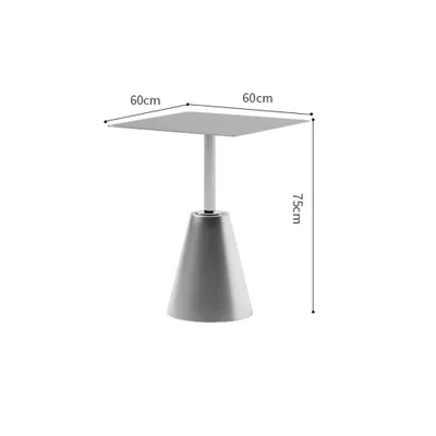 Produktbild von Couchtisch, Kaffeetisch, Gastronomietisch, Esstisch, Bistrotisch, Industrietisch, Quadratischer Tisch aus Edelstahl L60 x H75 cm【CJ-FF60】