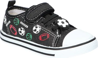 Produktbild von AMERICAN CLUB TEN164 Kinder-Sneaker mit Klettverschluss, Kinderschuhe, Ledereinsatz Schwarz 26
