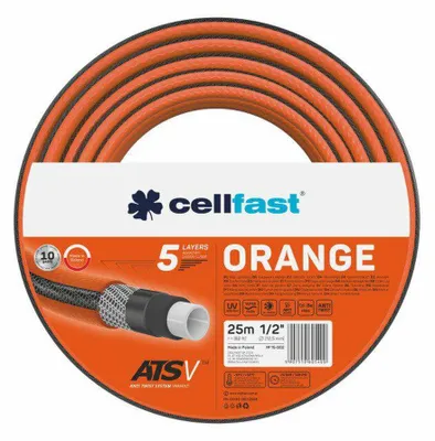 CELLFAST Gartenschlauch ORANGE 1/2" 25m