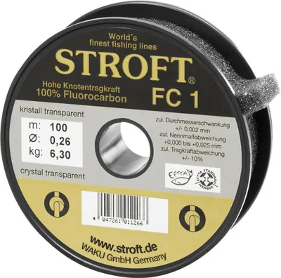 Produktbild von Schnur STROFT FC1 Fluorocarbon 100m 0,520mm-18,4kg