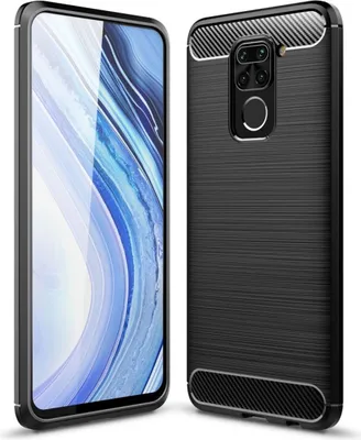 Produktbild von Schutzhülle Handyhülle für Xiaomi Redmi Note 9 Case Cover Carbon Optik Grau