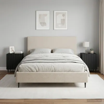Immagine prodotto di vidaXL Tavolino da notte, 2 pezzi, nero, 43 x 34,5 x 52 cm, materiale composito di legno