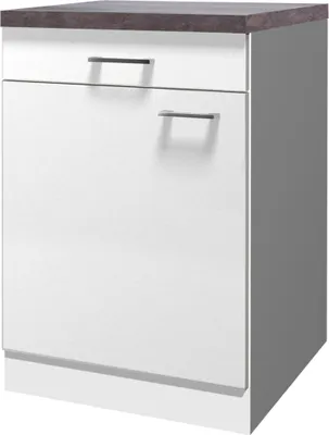 Produktbild von Küchenunterschrank - 60 cm breit - Weiß – Toska