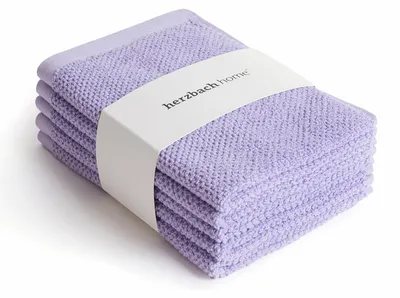 Productafbeelding van Gastendoekjes - 30 x 50 cm - 100% katoen - Set van 5 - Lavendel
