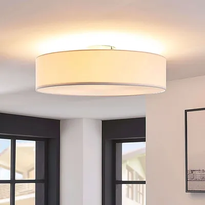Produktbild von Lindby Deckenlampe Sebatin Hängelampe Lampe Leuchte Mit E27 Led ø 50 Cm Weiß410