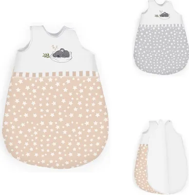 Produktbild von Moni Baby Schlafsack Koala, Länge 60 cm Breite 42 cm 100% Baumwolle, Druckknöpfe beige