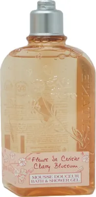 Zdjęcie produktu dla L'Occitane Cherry Blossom, Żel pod prysznic, 250 ml, Dorośli, Kobiety, Ciało, Skóra uniwersalna