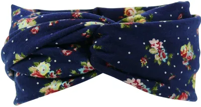 Produktbild von Damen Haarband oder Stirnband in 5 Farben mit Blumen
