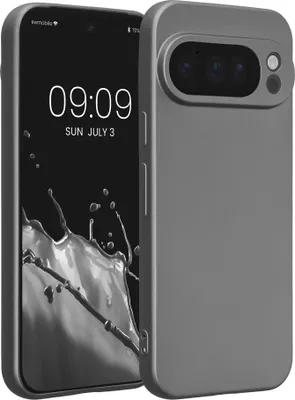 Produktbild von kwmobile Handyhülle für Google Pixel 10 Pro Hülle - weiche Silikon Case metallisch schimmernd - Schutzhülle Cover - Metallic Grau