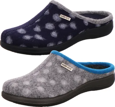 Produktbild von Rohde 6551 Bari Damen Hausschuhe Pantoffeln Softfilz , Größe:37 EU, Farbe:Grau