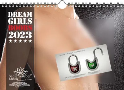 Produktbild von Dreamgirls Boobs DIN A4 Kalender Querformat für 2023 Erotik - Seelenzauber