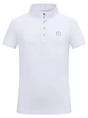 Productafbeelding van Imperial Riding kinder turnierbroek IRH Basic, korte mouwen, paardrijshirt met opstaande kraag