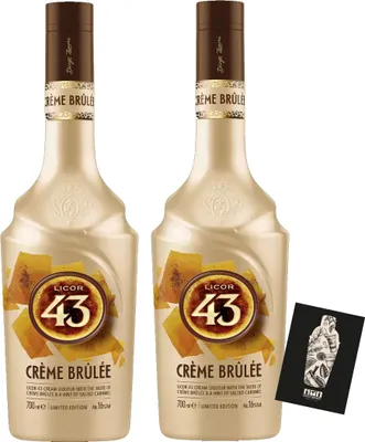 Produktbild von LICOR 43 2er Set CRÈME BRÛLÉE 2x 0,7 L (16% vol.) limited Edition- [Enthält Sulfite]