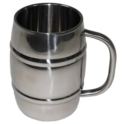 Zdjęcie produktu dla Dzbanek MFH "Barrel", stal nierdzewna, 1 litr, podwójne ścianki