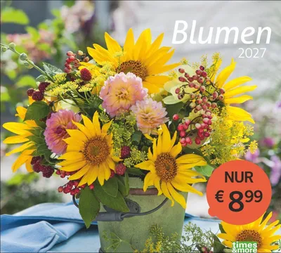 Produktbild von times&more Blumen Bildkalender 2027