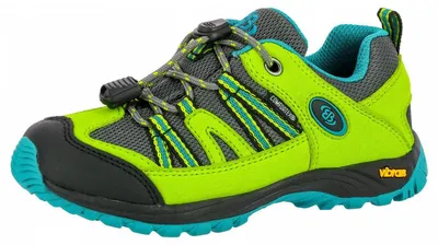 Produktbild von Brütting Ohio Low Jungen Nylon Comfortex Trekking Schuhe lemon, Schnellschnürsystem, wasserdicht