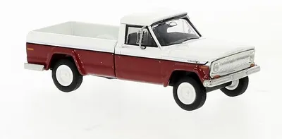Produktbild von Brekina PKW Jeep Gladiator  rot/weiß 19813