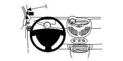Produktbild von Brodit ProClip Fahrzeughalter 804209 - Linksbefestigung - Renault Twingo 08-12