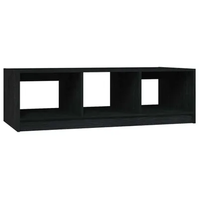 Produktbild von vidaXL Couchtisch Schwarz 110x50x34 cm Massivholz Kiefer