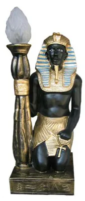 Image de Figurine égyptienne Lampe Srehle lampes Statue Pharaon 55cm Statues Figures