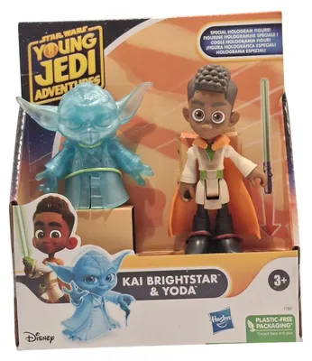 Obrázek produktu pro Sada figurek Hasbro Star Wars Young Jedi Adventures: Kai Brightstar a hologram Yoda