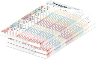 Produktbild von PRICARO Putzplan "Icons", magnetisch, A4, 25 Blatt, 3 Stück
