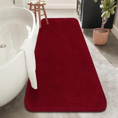 Produktbild von Famanu Badmatte Antirutsch 50 x 120 cm - Rot