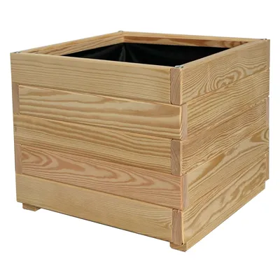 Produktbild von Massiver Holz Pflanzkasten Blumentopf Maße 40 x 40 x 34cm