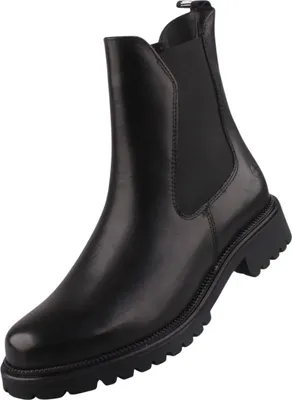 Produktbild von Tamaris Damen Leder Chelsea Boots Schwarz