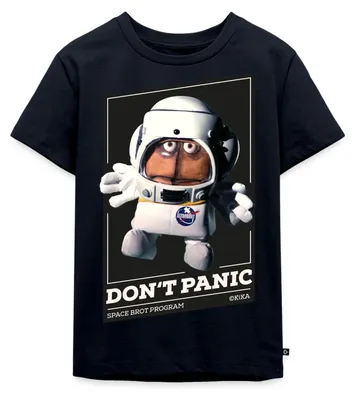 Produktbild von Spreadshirt Bernd Das Brot Don't Panic Kinder Premium T-Shirt, 110/116 (4 Jahre), Navy