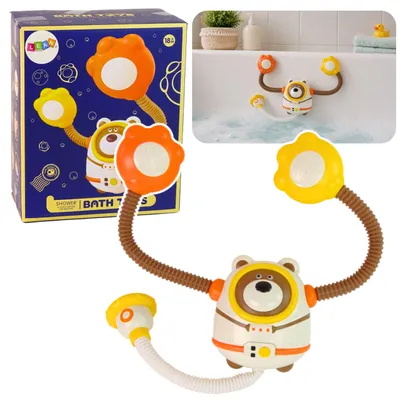 Productafbeelding van Waterbadspeelgoed Teddybeer Astronautendouche met zuignappen voor watercirculatie