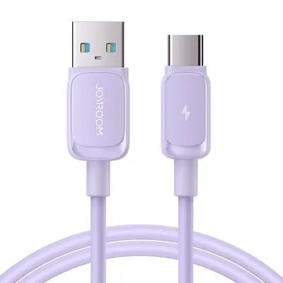 Obrázek produktu pro Rychlý nabíjecí kabel Joyroom USB-A na USB-C, 3A, 1,2 m - fialový