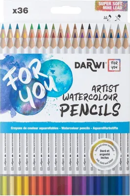 Immagine prodotto di Darwi Dfy Set di matite acquerellabili 36 pezzi
