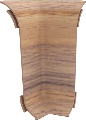 Produktbild von VILO FLEX Innenecke 55 mm 2 Stück Graueiche Holzoptik – Wasserfester PVC Eckverbinder für Sockelleisten, Fußleisten, Laminat & Vinyl