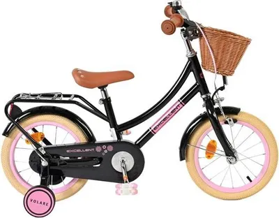 Produktbild von Volare Excellent Kinderfahrrad - Mädchen - 14 Zoll - Schwarz
