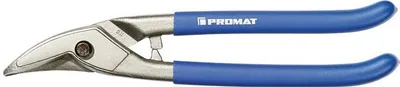 Productafbeelding van Knipmachine, totale lengte 250 mm, rechts, voor staal (max. 1 mm), roestvast staal (max. 0,5 mm), kwaliteitsstaal, met kunststof coating