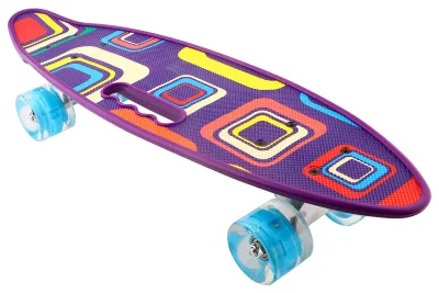 Obrázek produktu pro Přenosný dětský skateboard se čtyřmi odolnými blikajícími kolečky pro začínající děti