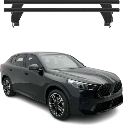 Image de Menabo Barres de toit de base pour BMW iX2 U10 2024-2025 aluminium noir 2pcs