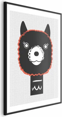 Produktbild von Posterpapier Poster - Decorative Alpaca 21x30 cm Für Kinder e-A-0116-ao-a
