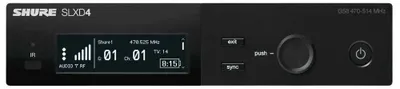 Obrázok produktu pre Shure SLXD4E G59, digitálny mikrofón, priehľadný. Priehľadný, univerzálna veľkosť