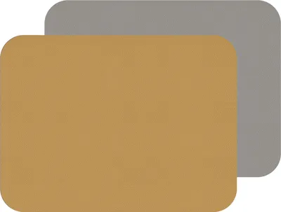 Produktbild von Fleximats Platzsets, 2er Sets, 46x33cm, Senf/Grau