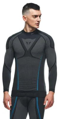Produktbild von Dainese Herren Dry LS Baselayer-Shirt, Schwarz/Blau, XS/S
