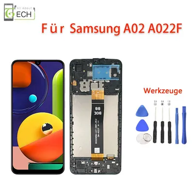 Produktbild von Für Samsung Galaxy A02 SM-A022F LCD Display mit Rahmen Touchscreen Bildschirm